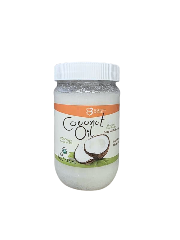 Organic Virgin Coconut Oil, Jar, 14 fl oz(414ml)
