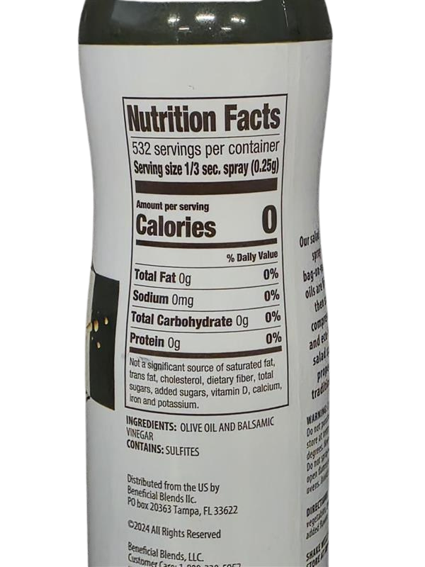 Olive Oil and Balsamic Vinegar, Salad Spray, 4.7 oz(133g)